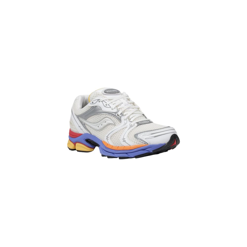 White Synthetic Athletic Sneakers