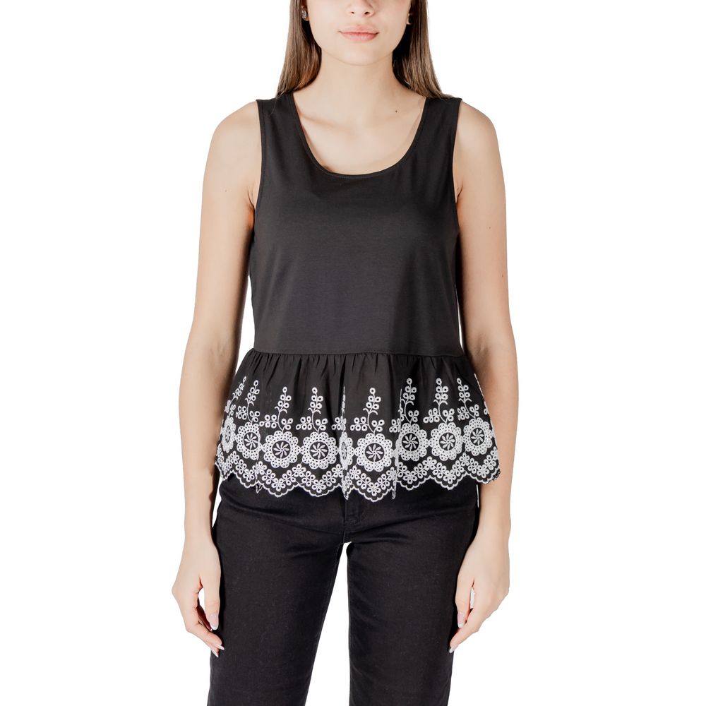 Black Cotton Tank Tops