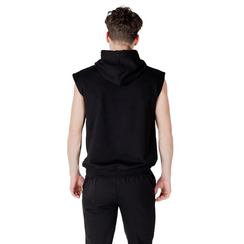 Black Cotton Hoodie
