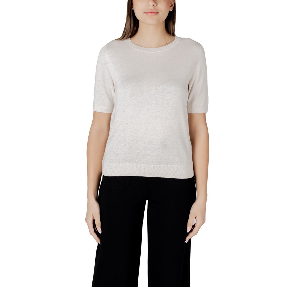 Beige Viscose Sweatshirt