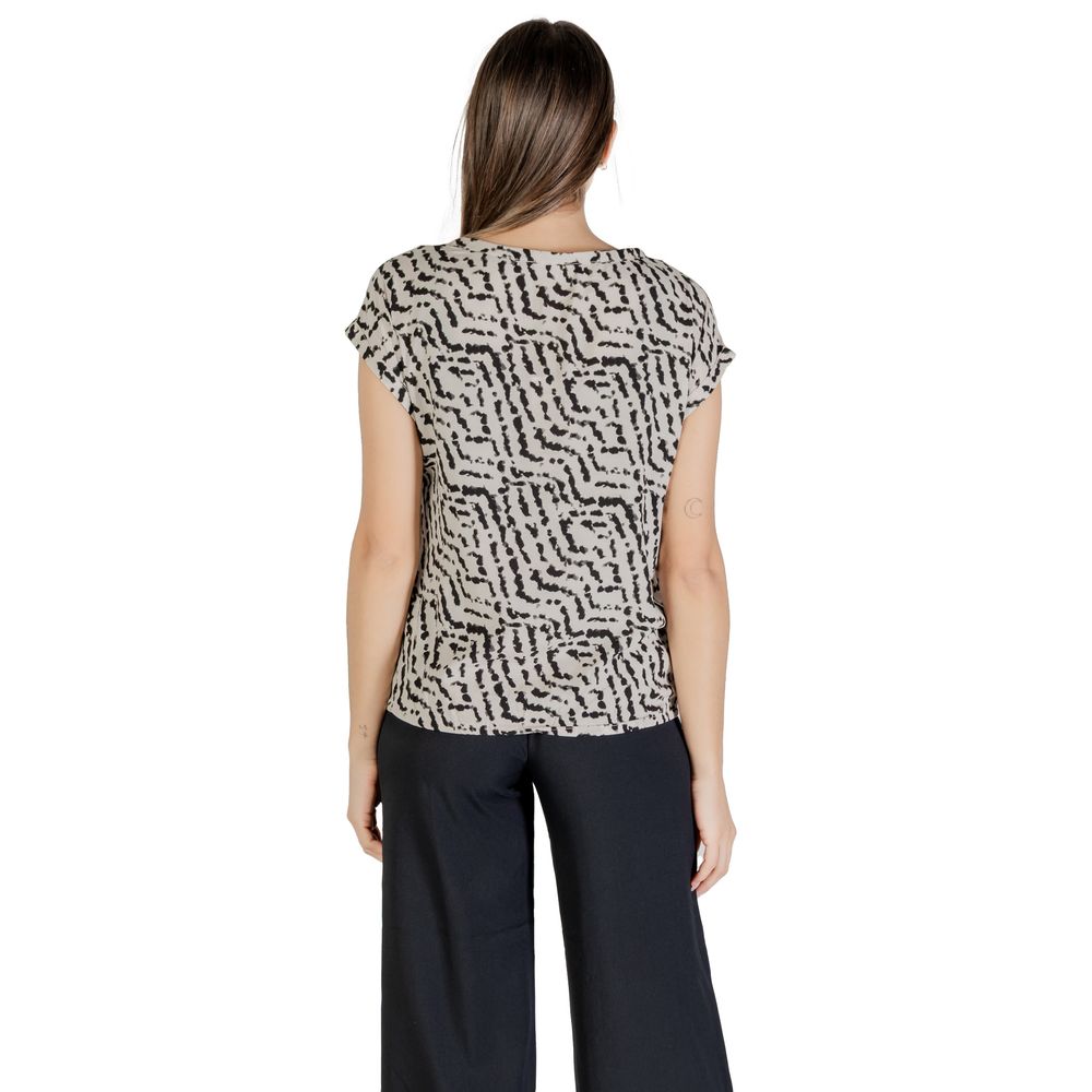 Beige Viscose Blouse