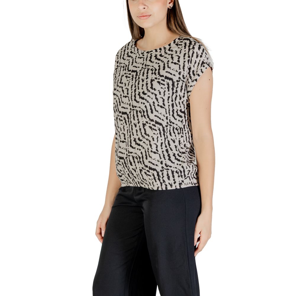 Beige Viscose Blouse