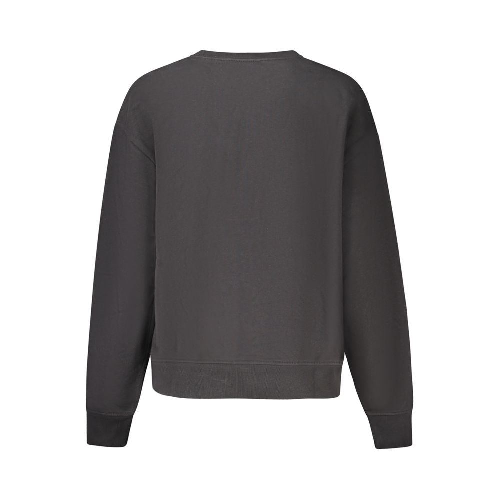 Black Cotton Women's Sweatshirt