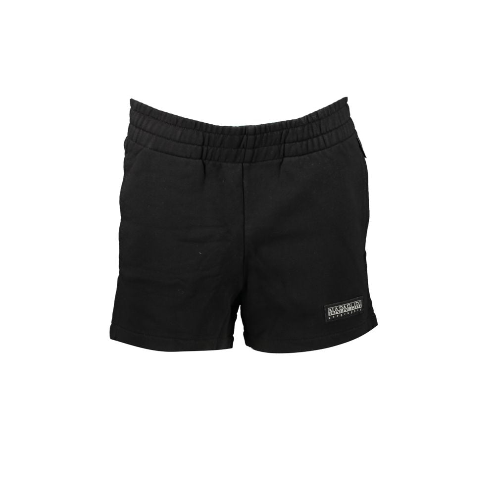 Black Cotton Women Sweatpants