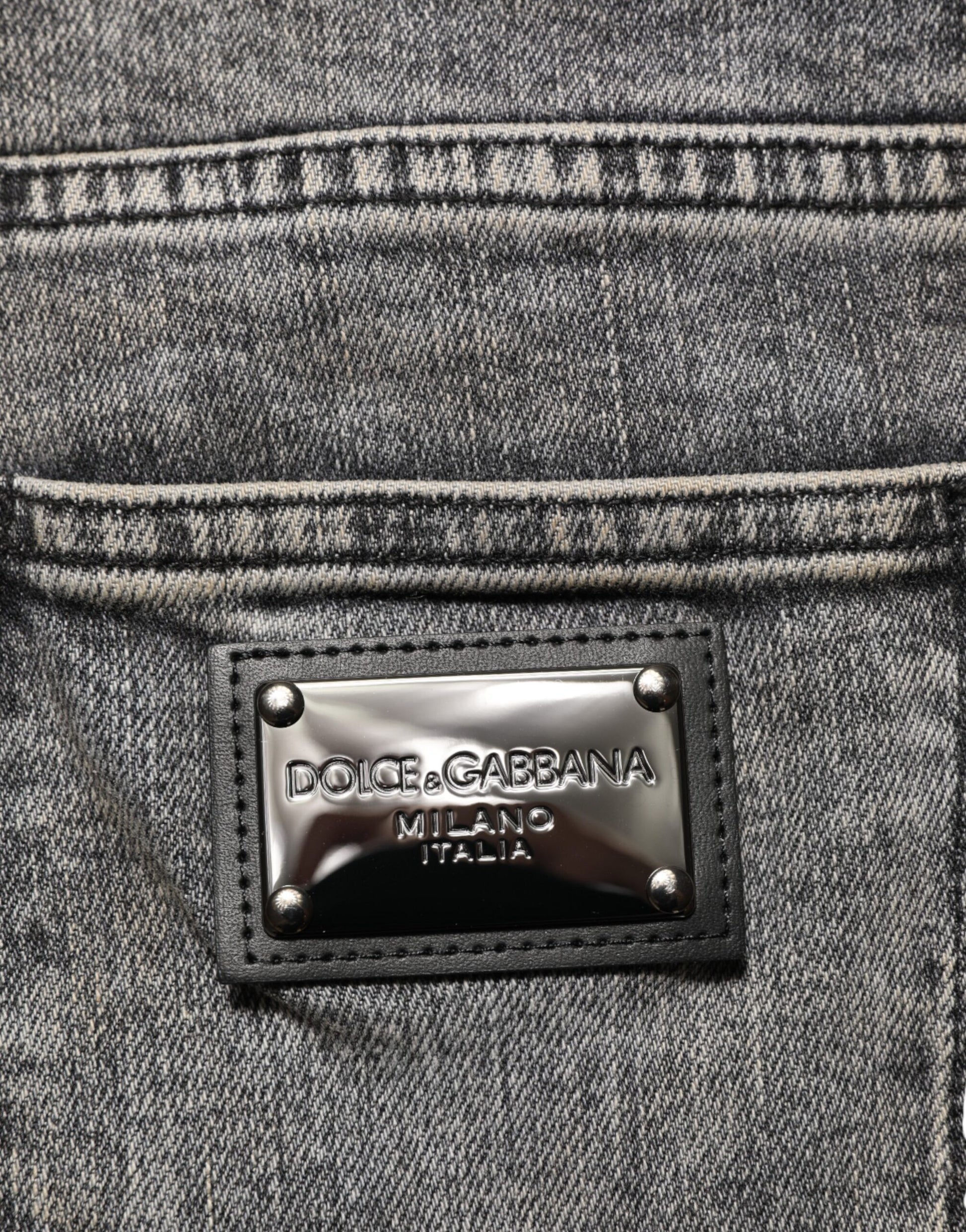 Gray Cotton Stretch Slim Fit Men Denim Jeans