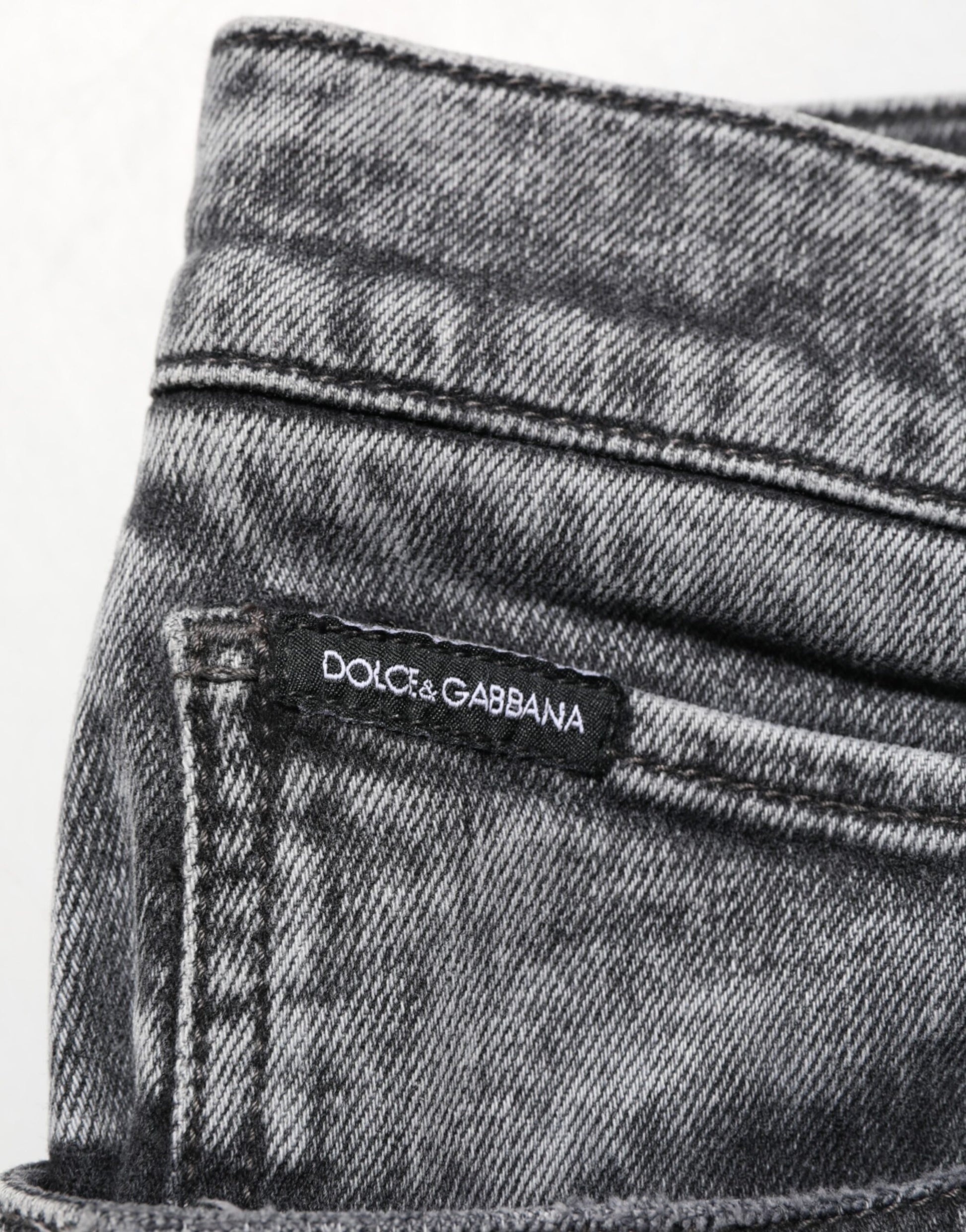 Gray Cotton Slim Fit Denim Trouser Jeans