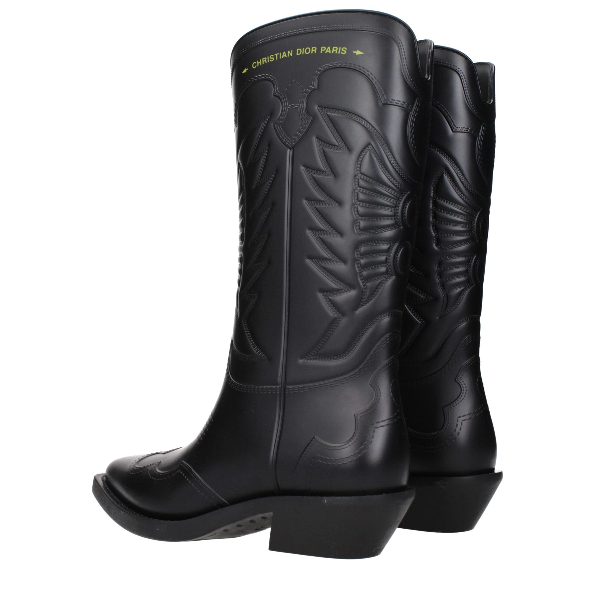Black Cotton Boots