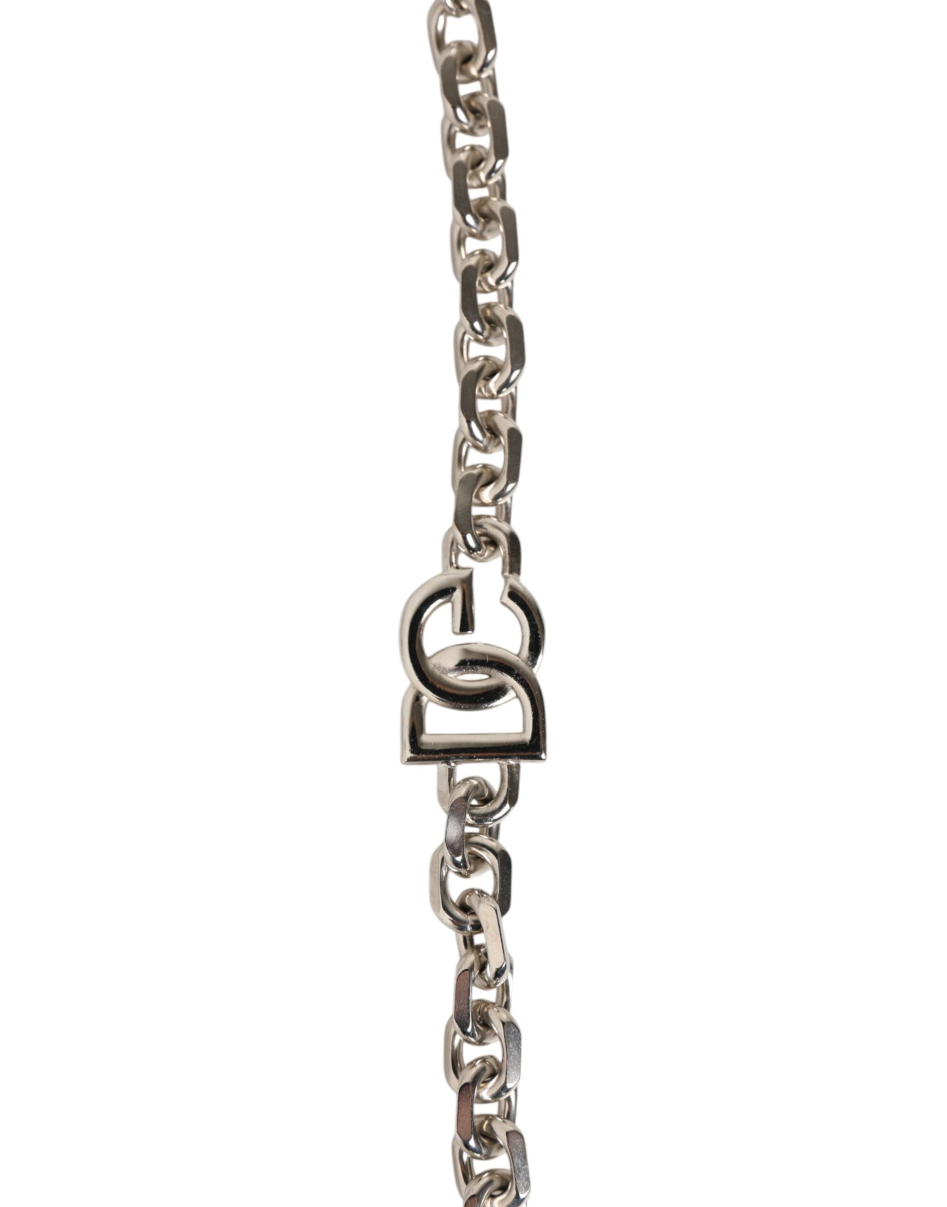 Black Leather Pearl Chain Bag Accessory Shoulder Strap