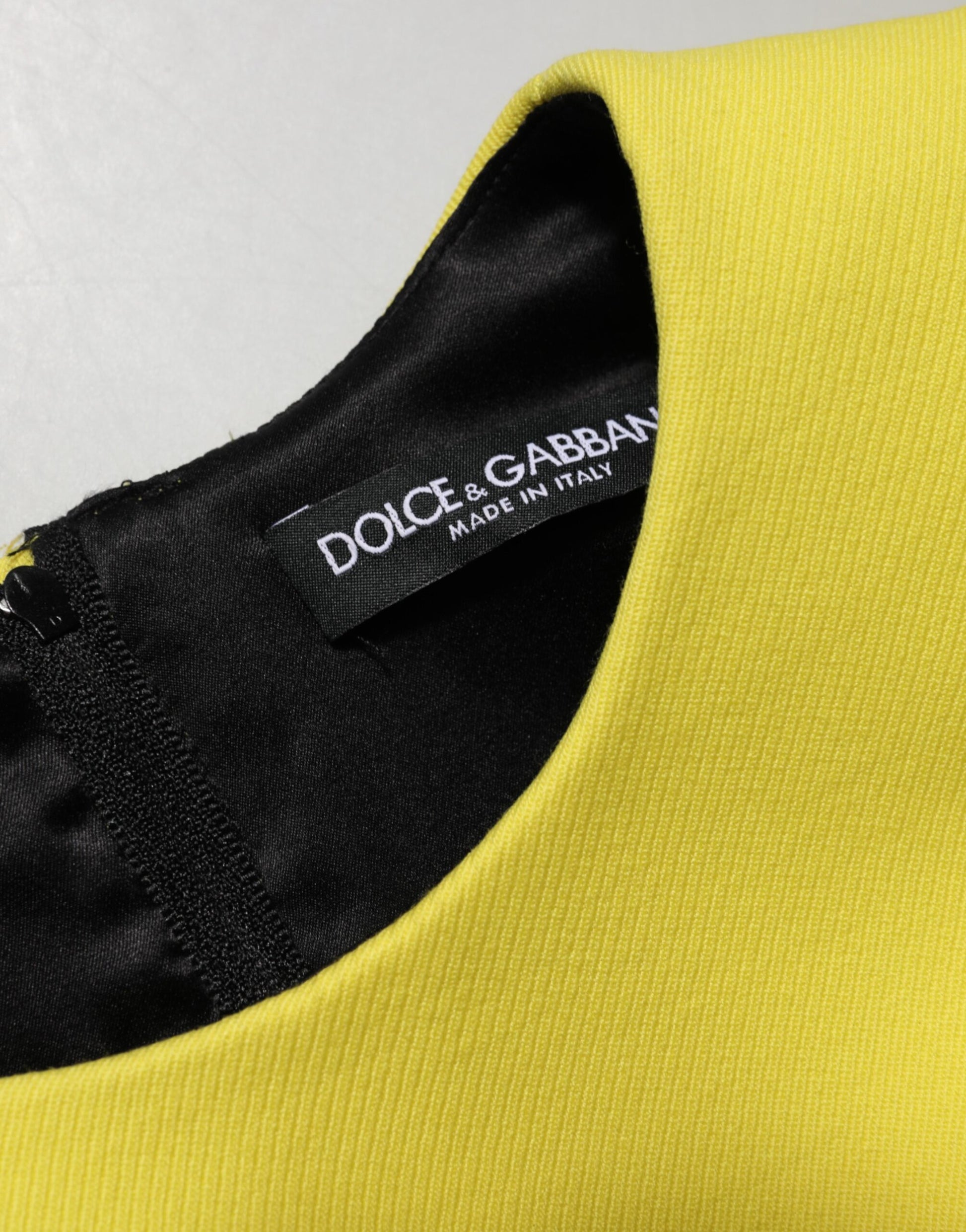 Yellow A-line Sheath Sleeveless Mini Dress