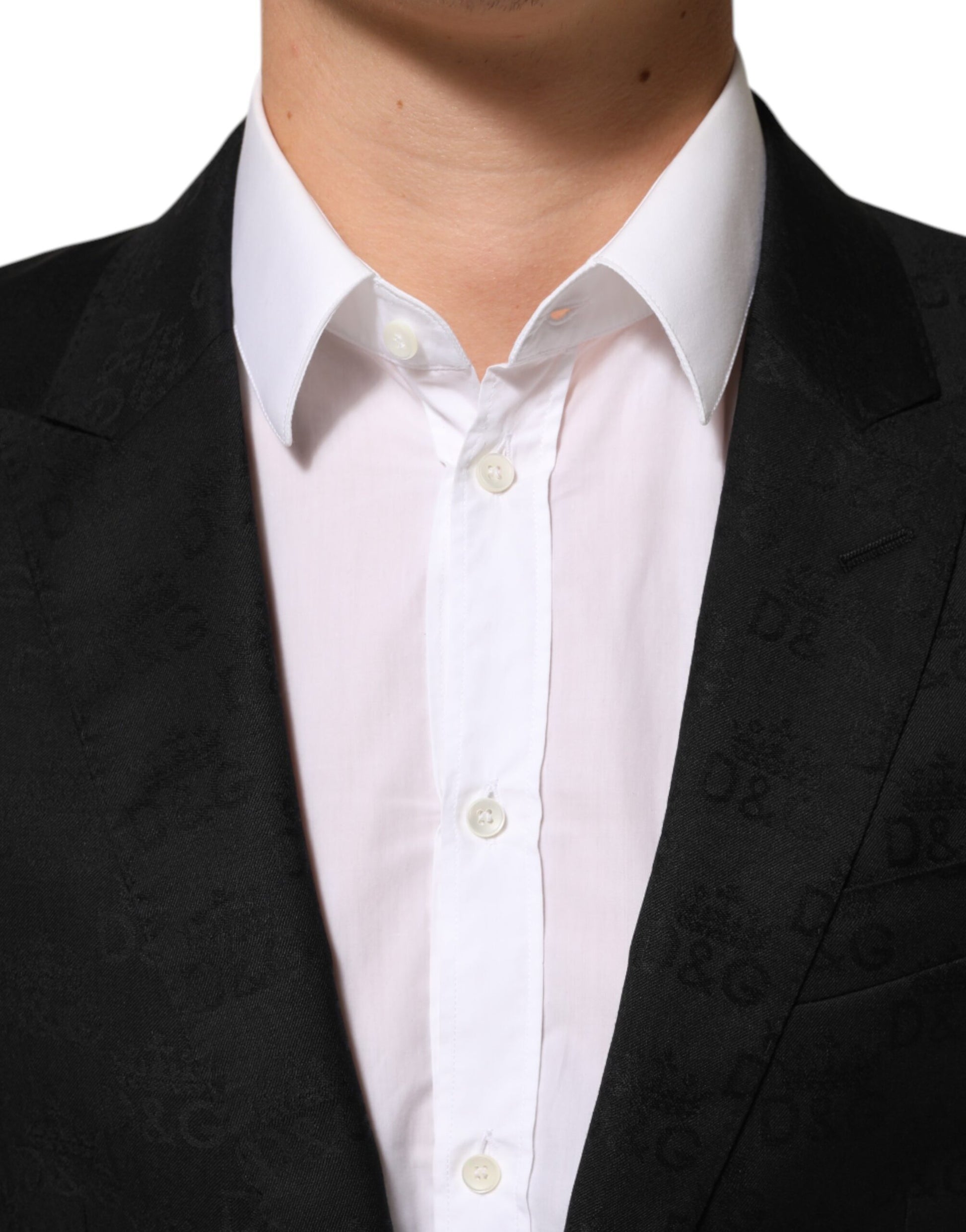 Black MARTINI 2 Buttons Suit Jacket Blazer