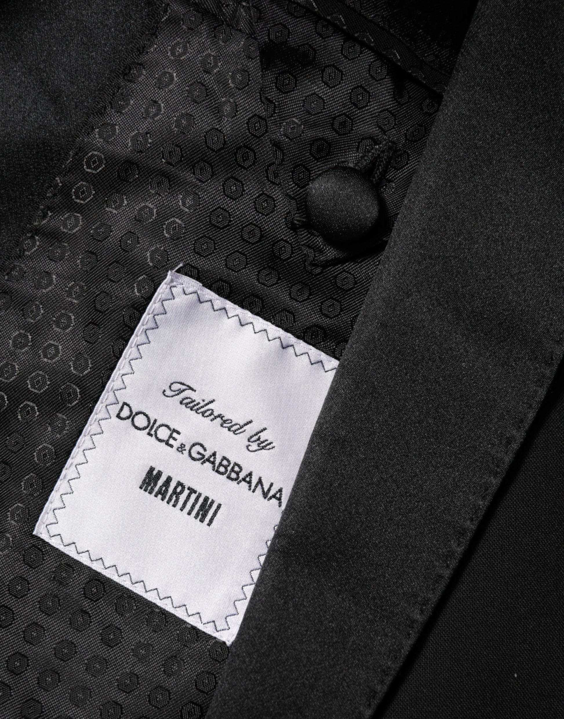 Black MARTINI 1 Button Suit Jacket Blazer