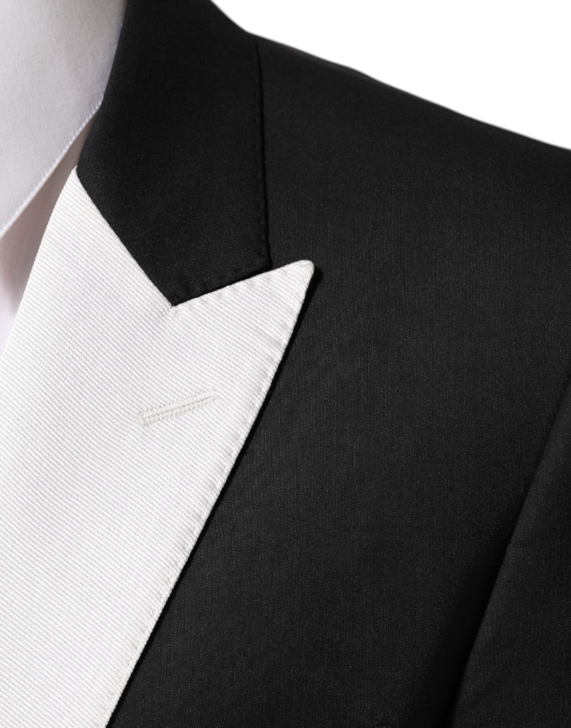Black White MARTINI 1 Button Men Suit Blazer