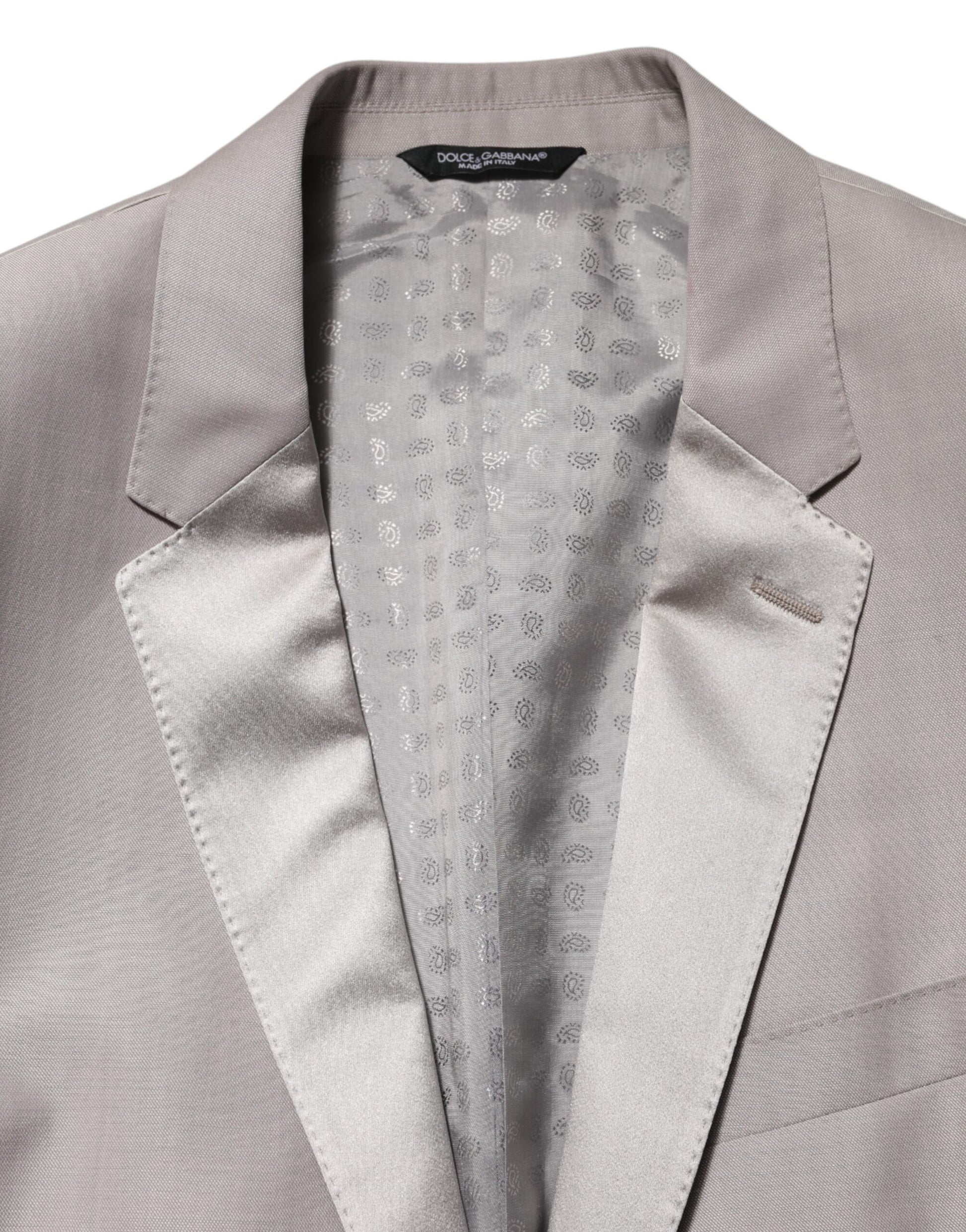 Light Gray Wool 2 Piece MARTINI Formal Suit