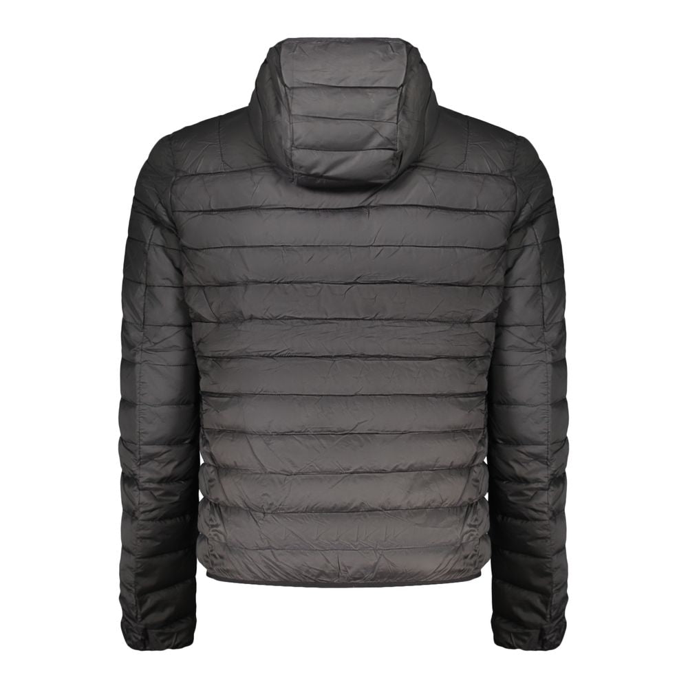 Black Polyester Jackets & Coat
