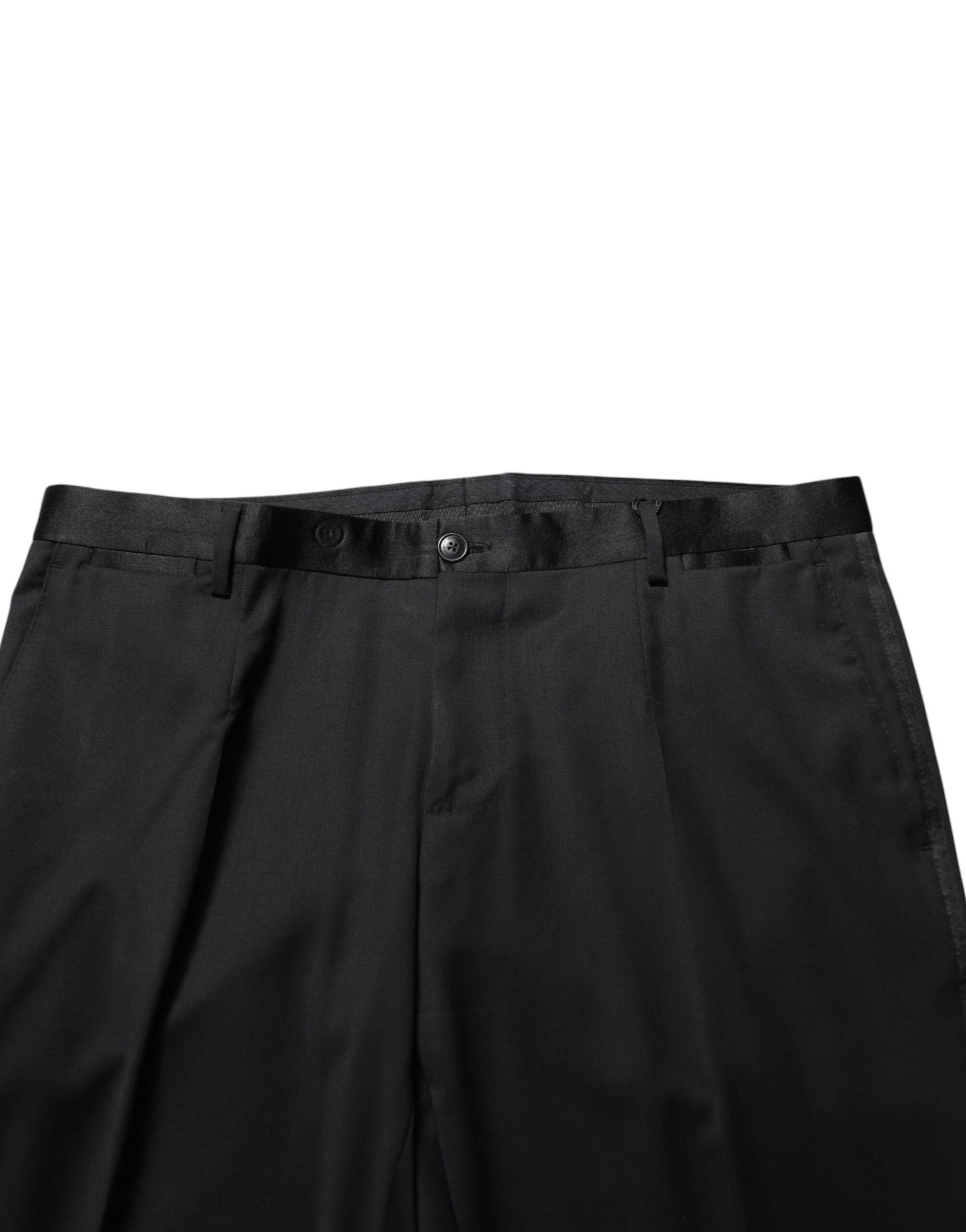 Black Wool Formal Dress Men Trouser Pants