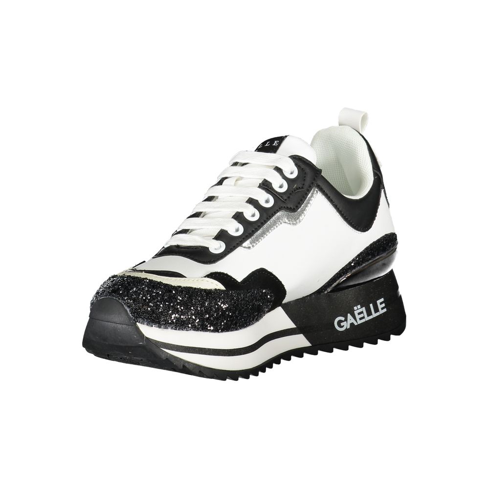 Black Polyurethane Women Sneaker