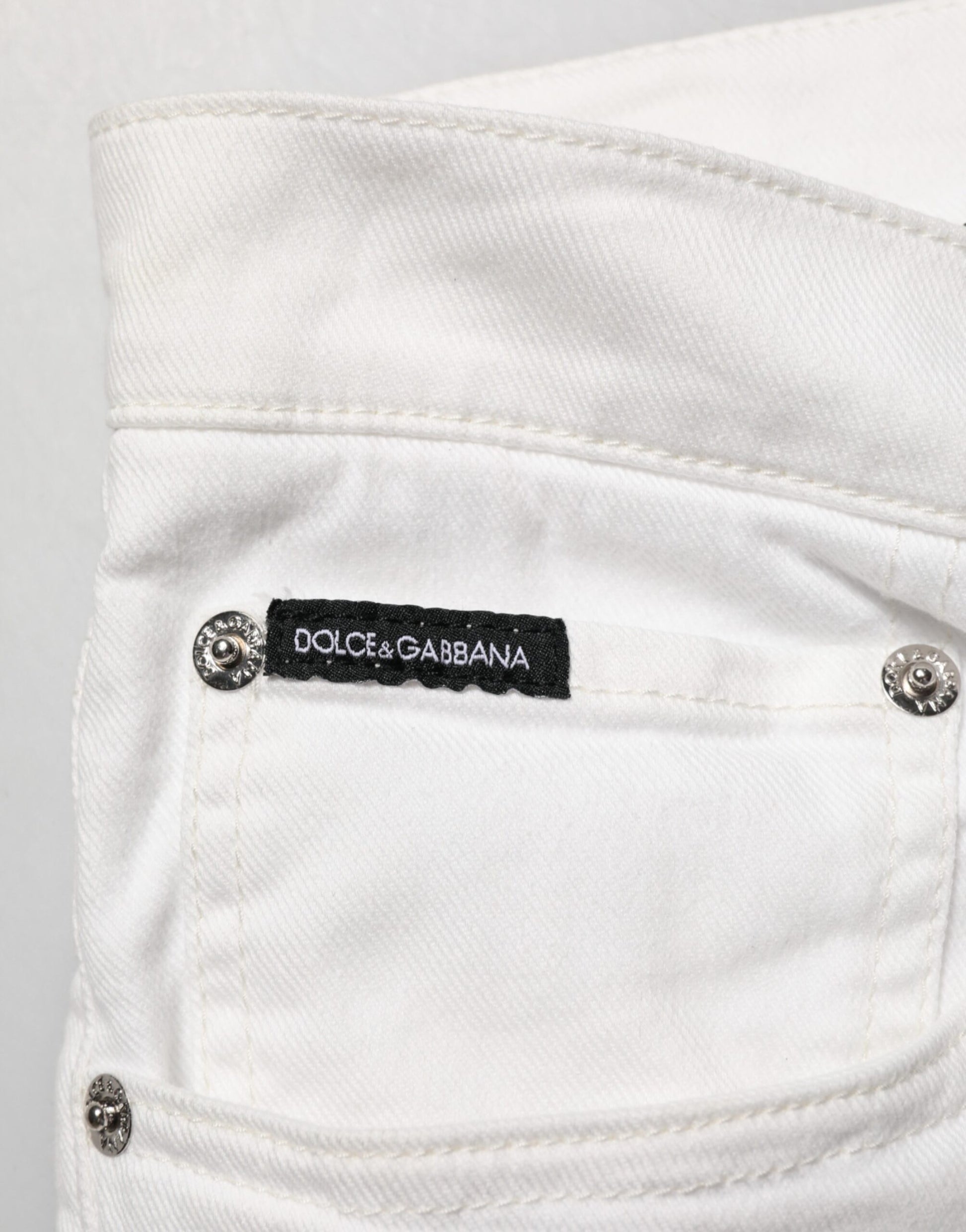 White Graffiti Print Skinny GOLD Denim Jeans