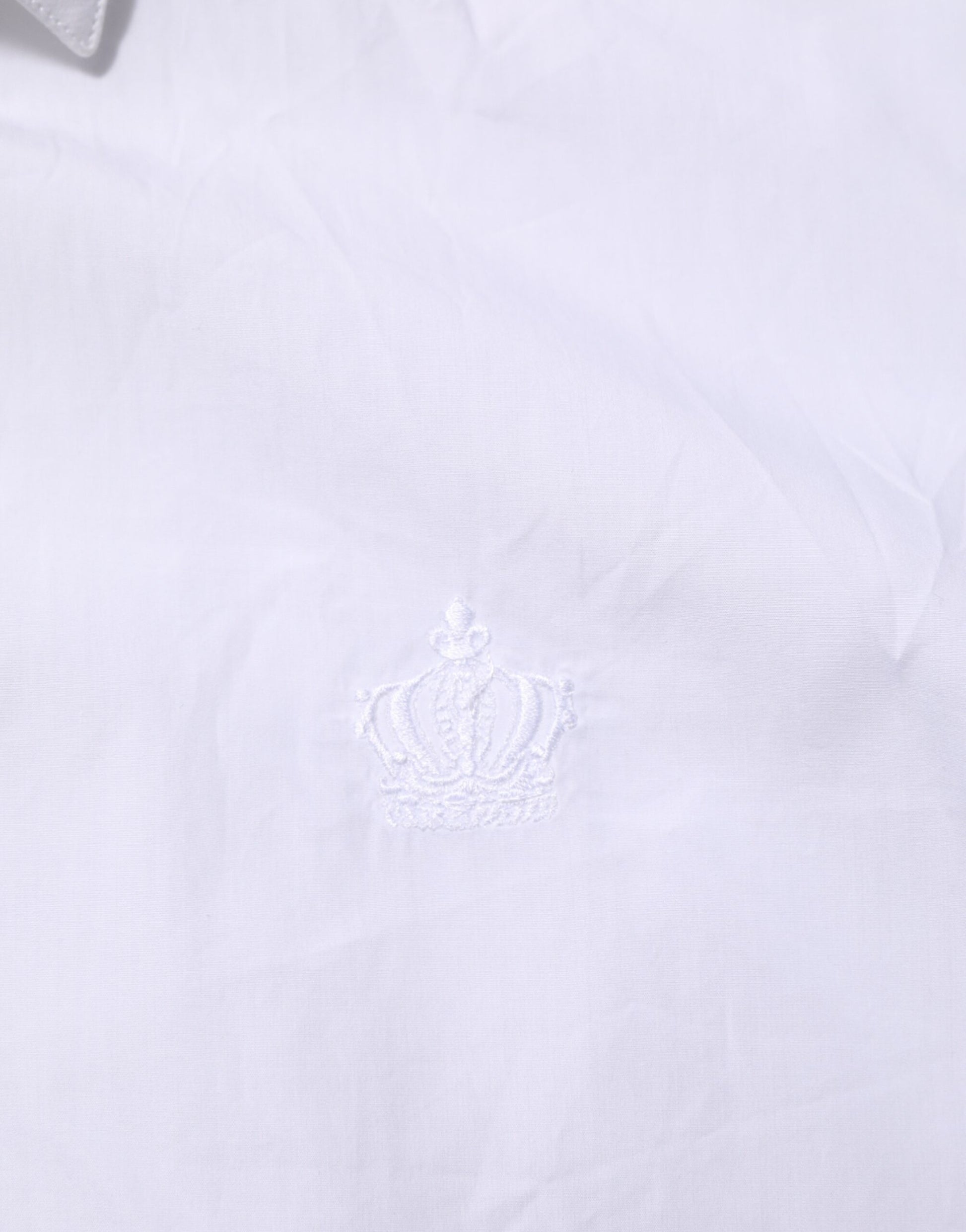 White Cotton Collared Men MARTINI Dress Shirt