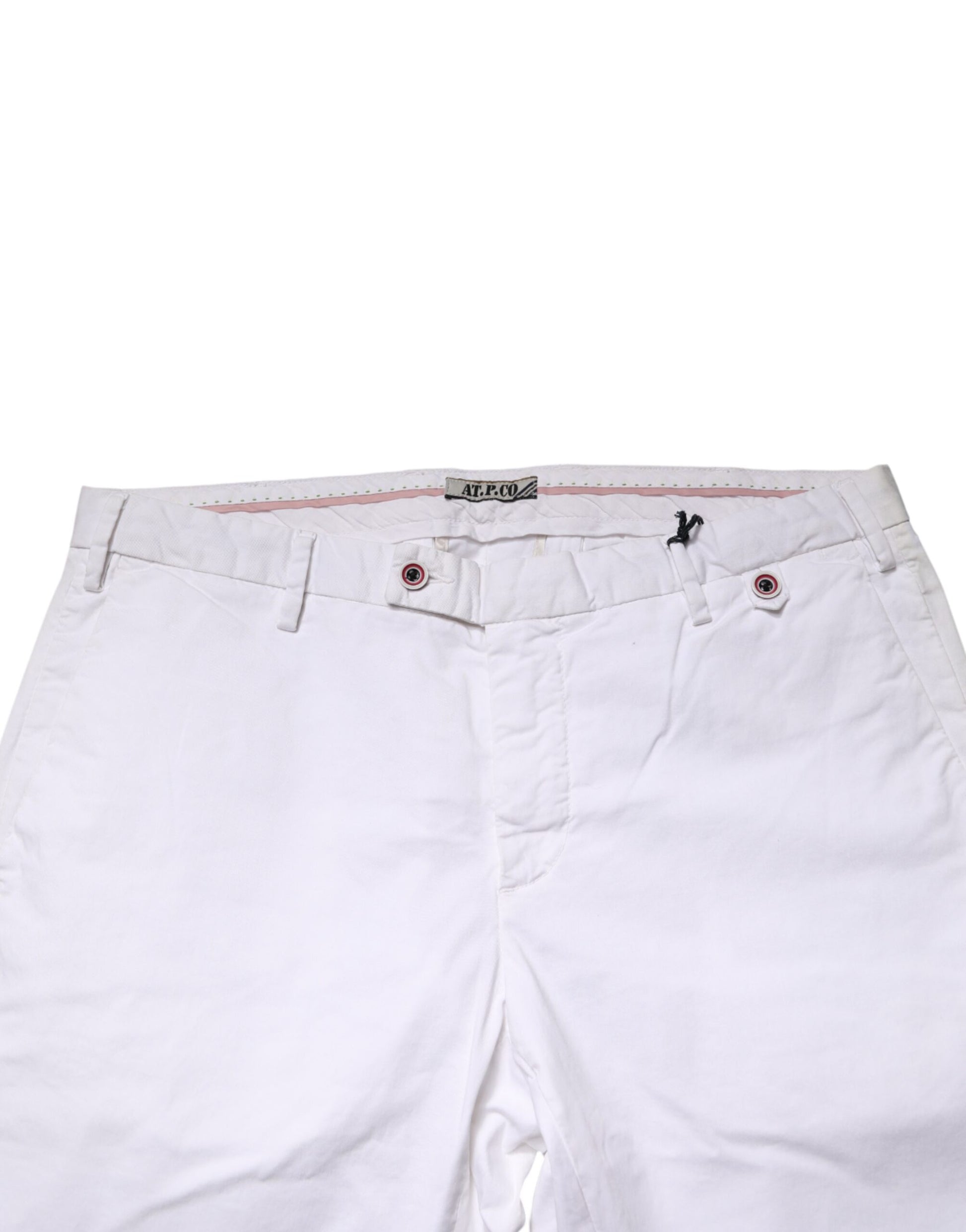 White Cotton Skinny Fit Mid Waist Denim Trouser Jeans