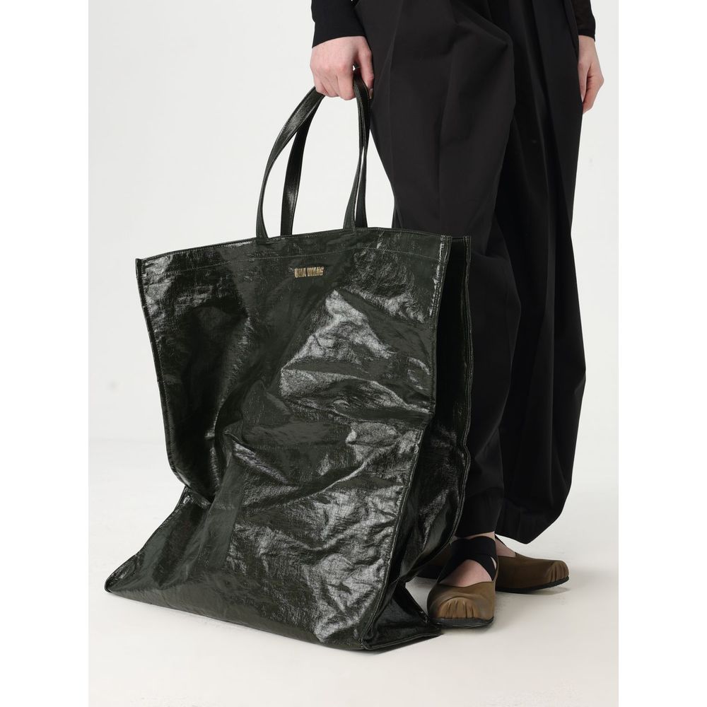 Bicolor Nylon Handbag