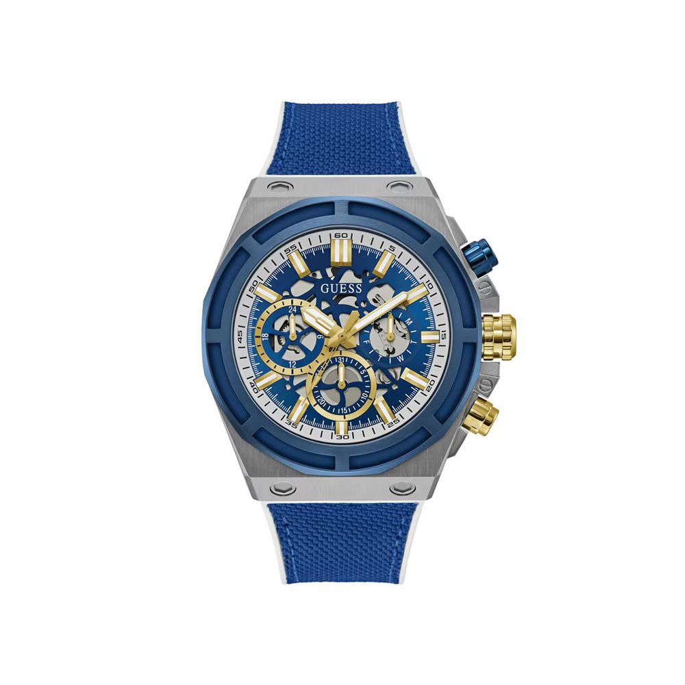 Blue Synthetic Dress Watch
