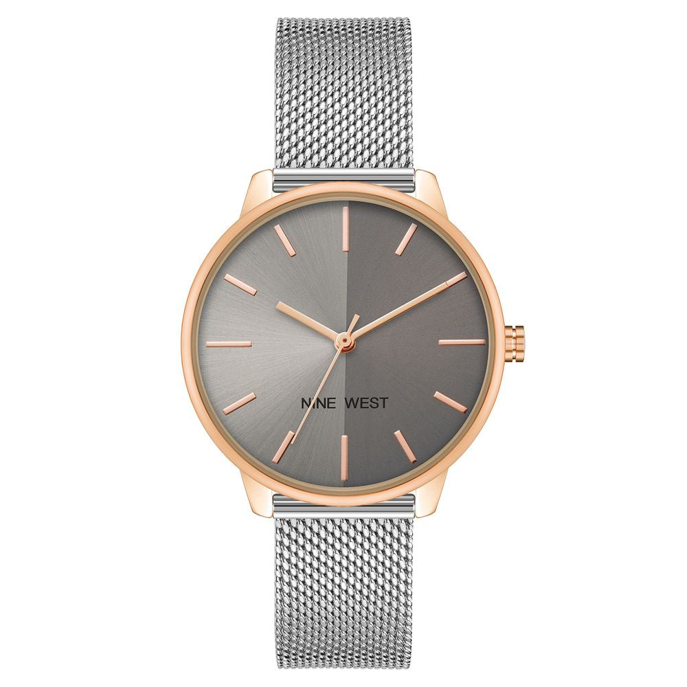Gray Stainless Steel Bracelet Watch