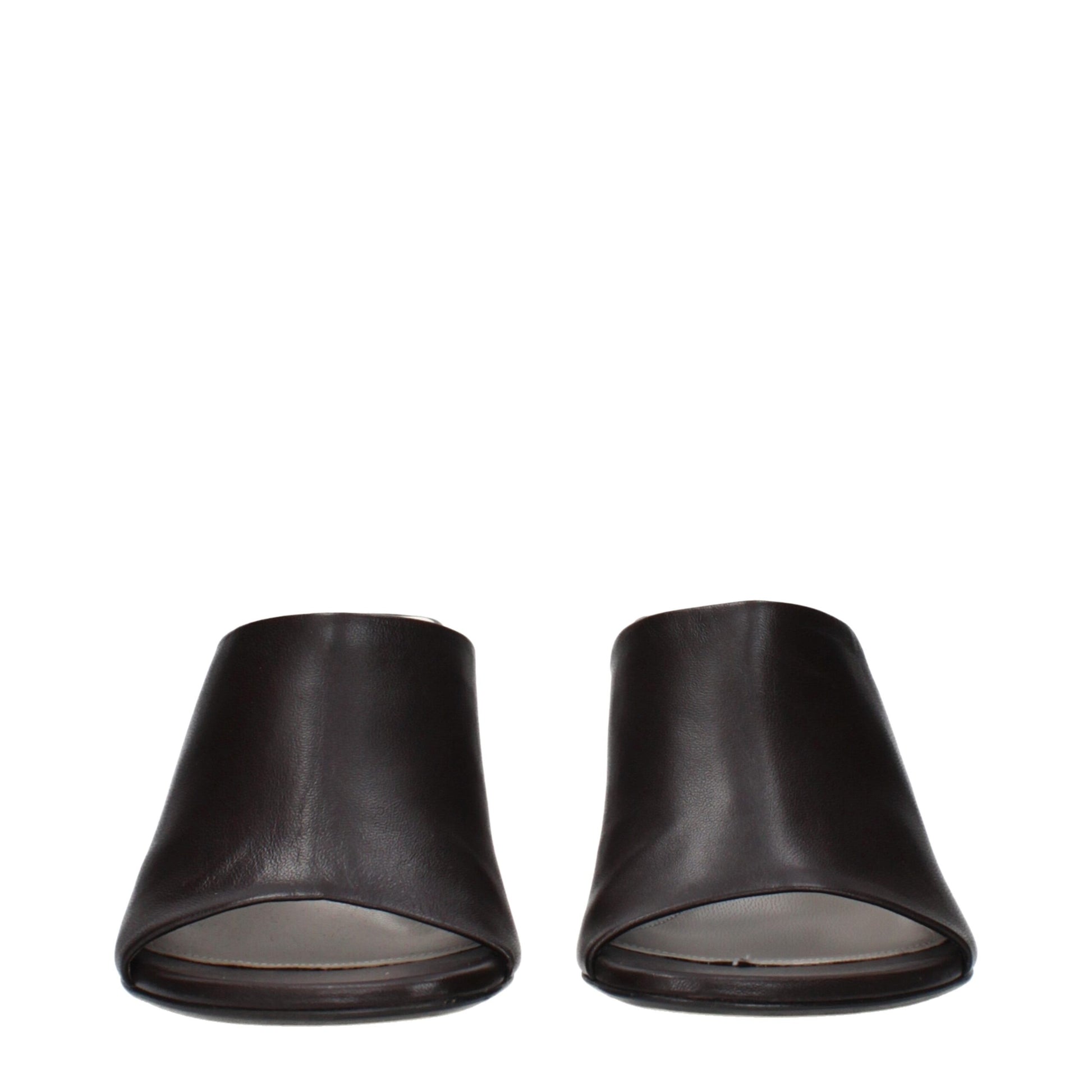 Black Leather High Heel Pumps